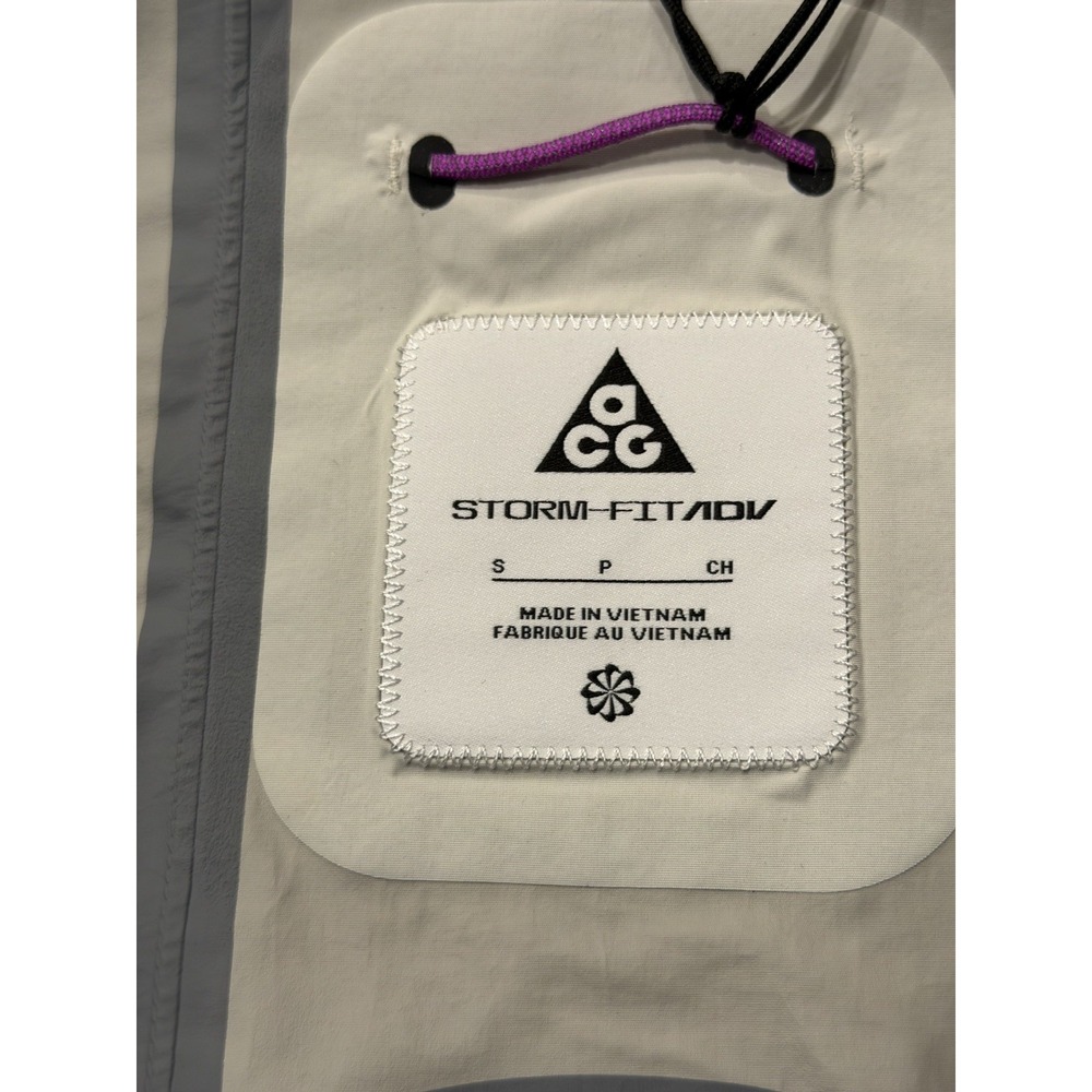 Nike Wmns ACG Morpho Storm-Fit ADV Rain Jacket White HJ0246-110 Womens Small NWT - Picture 4 of 10